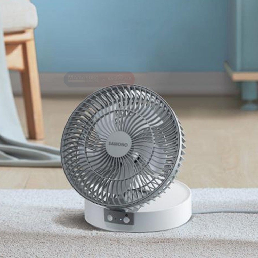 Samono SW-DF03 SW DF03 Kipas Angin lipat Portable Desk Fan 2000mAH USB Charge 3 Tingkat Kecepatan De