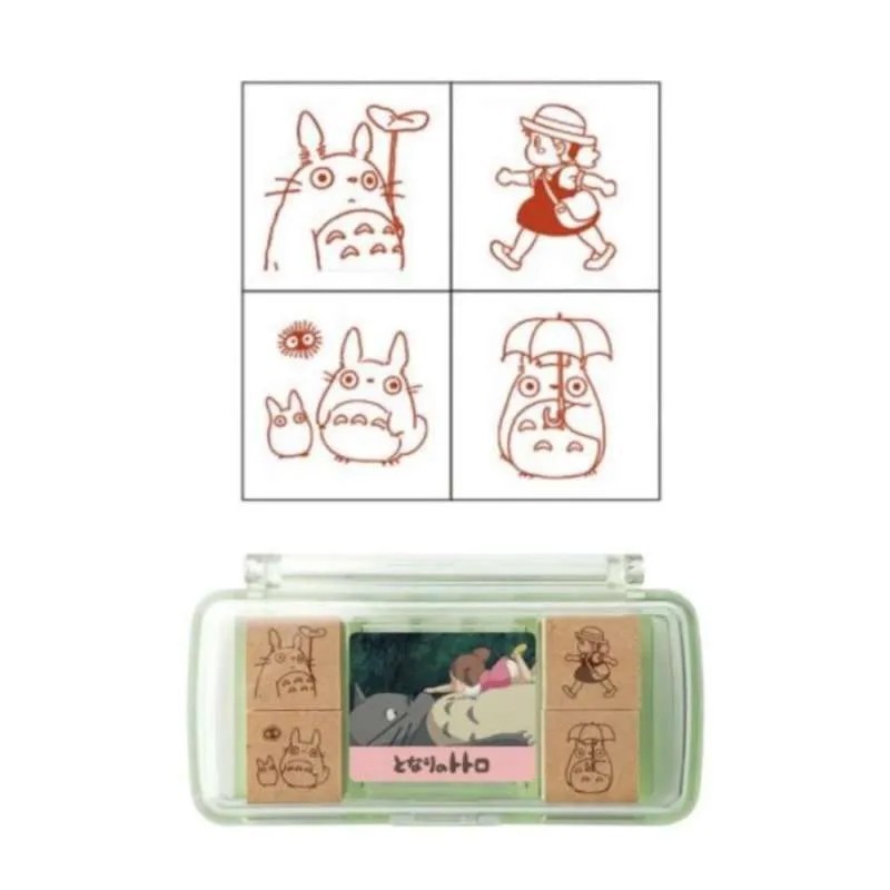 

Mini Stamp Set Studio Ghibli Totoro for Journal / Diary / Planner - Beverly Stamp - Stempel mini utk agenda / scrapbook