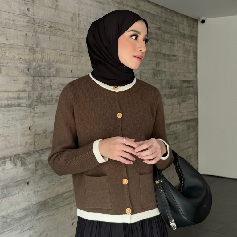 GONEGANI OFFICIAL - Sweater Wanita Musim Dingin Aery Cardy