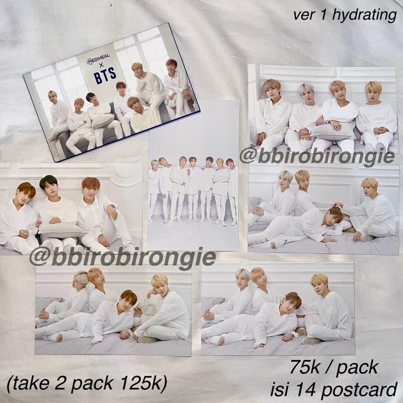 PC POSTCARD MEDIHEAL X BTS RARE
