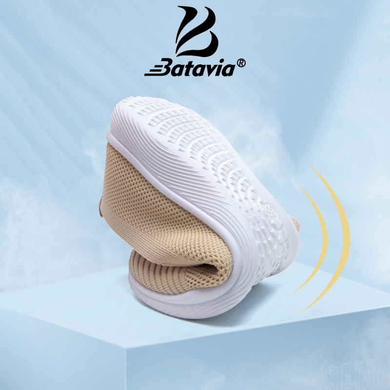 Murah Baru Sepatu Slip On Flat Wanita Rajut Premium Bernapas Batavia Shoes Fashion Sepatu Datar