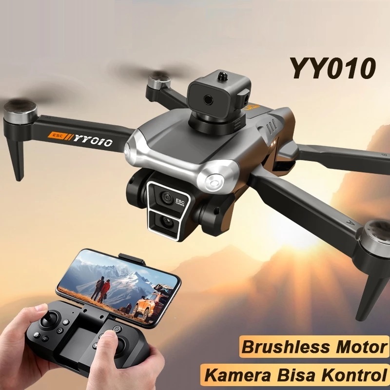 Drone Aerial kamera YY010 Pesawat Nirawak Quadkopter GPS Lipat Dengan Aliran Optik Drone RC