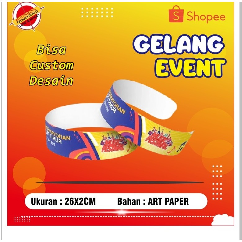 GELANG EVENT CUSTOM/GELANG TIKET CUSTOM/GELANG TIKET KONSER