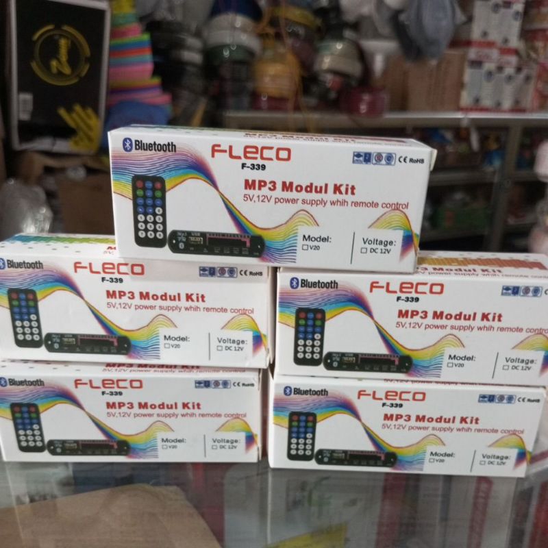 FLECO Modul Kit MP3 S5V12V / modul bluetooth MP3 lampu biru