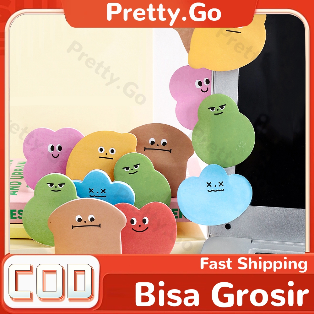 

30 Lembar Sticky Notes Lucu Kertas Sticky Memo Alat Tulis Aesthetic Untuk Kantor Sekolah Memo Label Sticker Bookmark Warna-warni Note Pad Stationery Sekolah Office Supplies