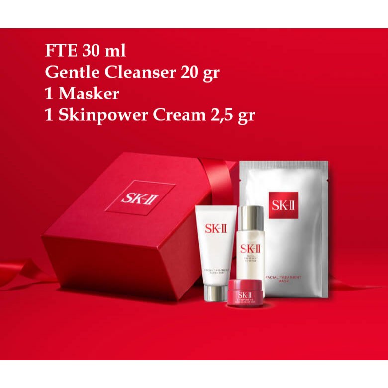 SK-II Paket skincare perawatan wajah facial tratment essence pitera dan masker