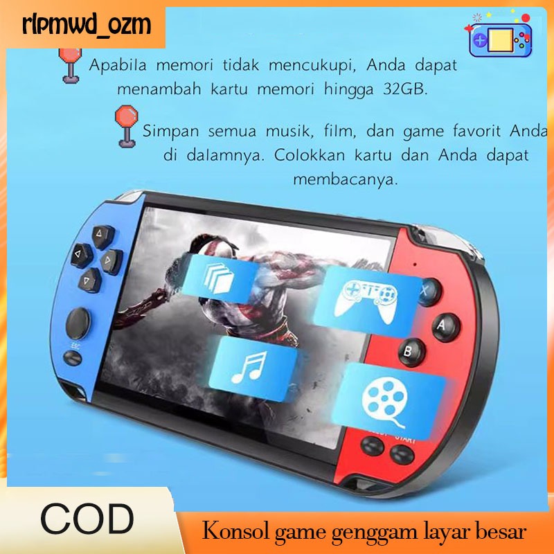 Konsol game X7PLUS konsol game 8G konsol game genggam konsol game psp konsol game arcade klasik