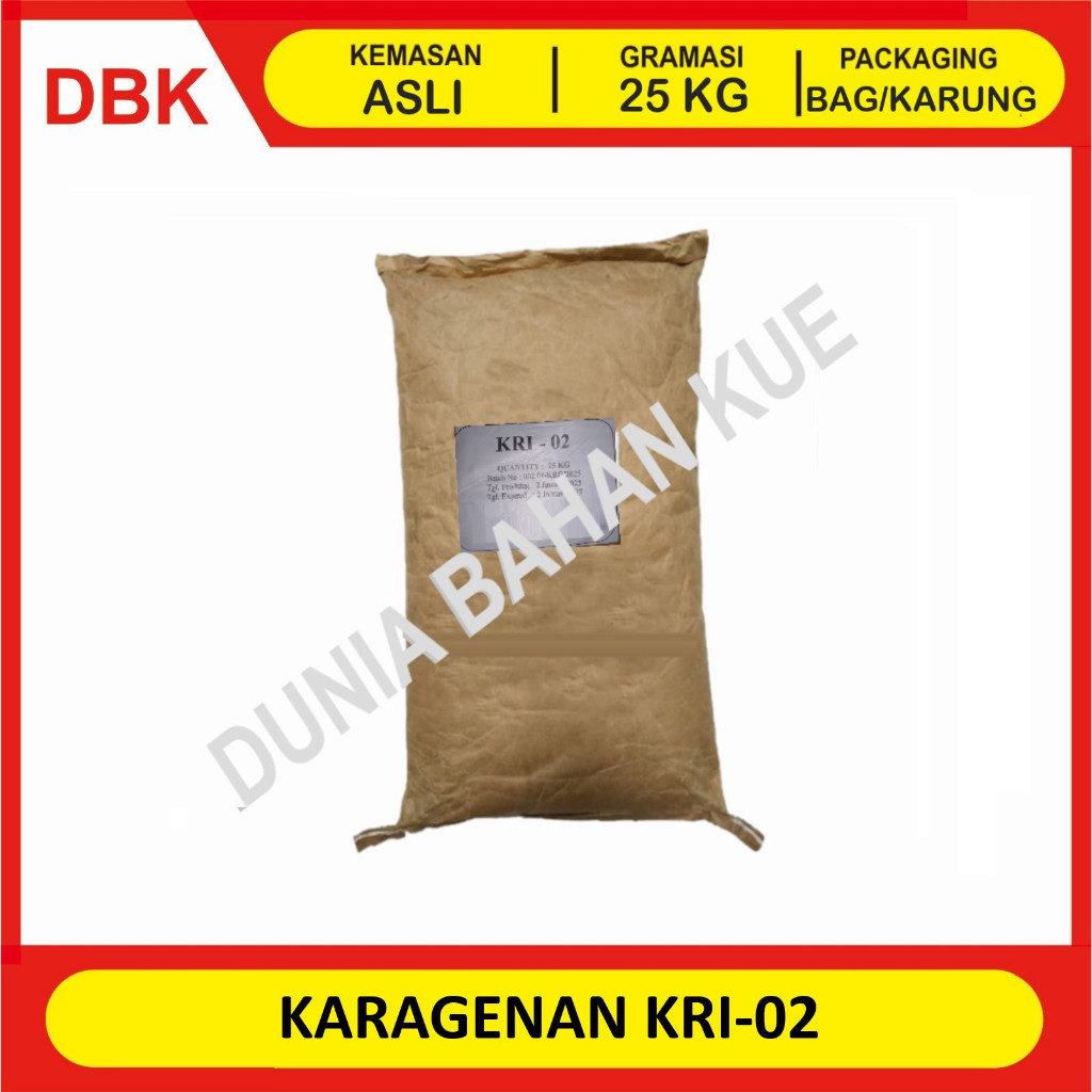 

KARAGENAN KRI-02 - 1 ZAK 25 KG / TEPUNG PENGENYAL BAKSO KARAGENAN KRI-02