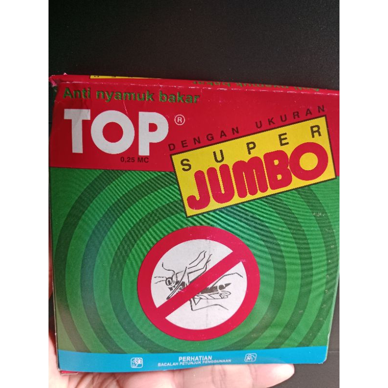 Obat nyamuk bakar Top Jumbo 1 Box isi 5 Keping