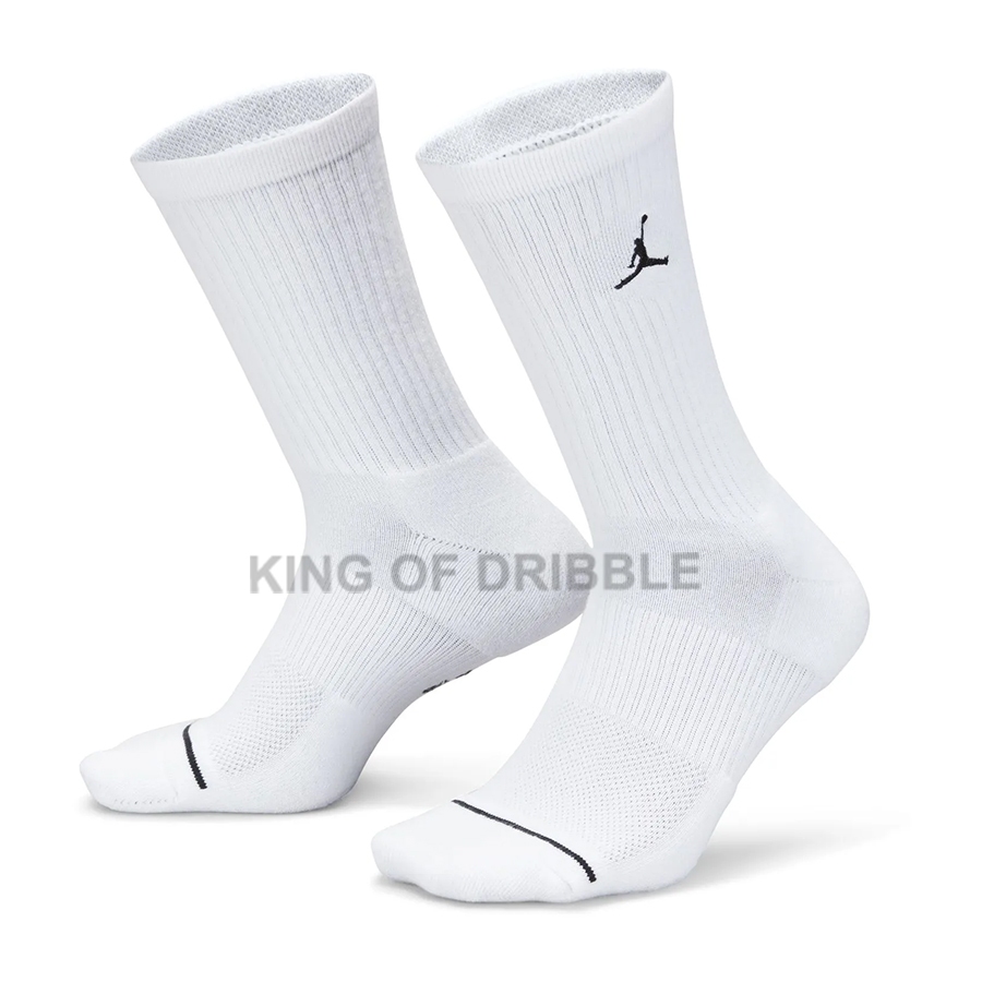 KING OF DRIBBLE Kaos Kaki Basket Nike Jordan Everyday Cush Poly Crew (3 Pairs) DX9632-100 Original