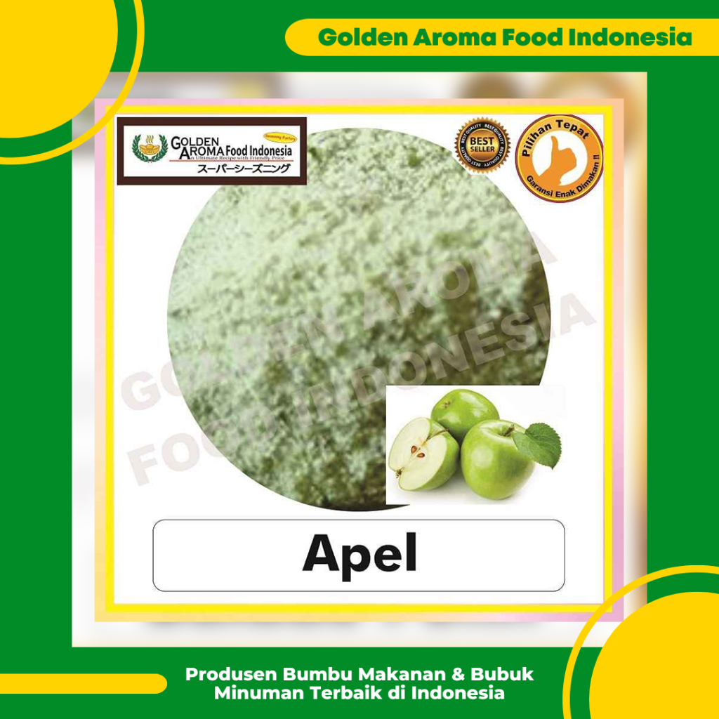 

Bumbu Tabur Rasa Apel 1 Kg Jual Bubuk Tabur Apel Hijau Murah Enak, Green Apple Seasoning Powder GAFI