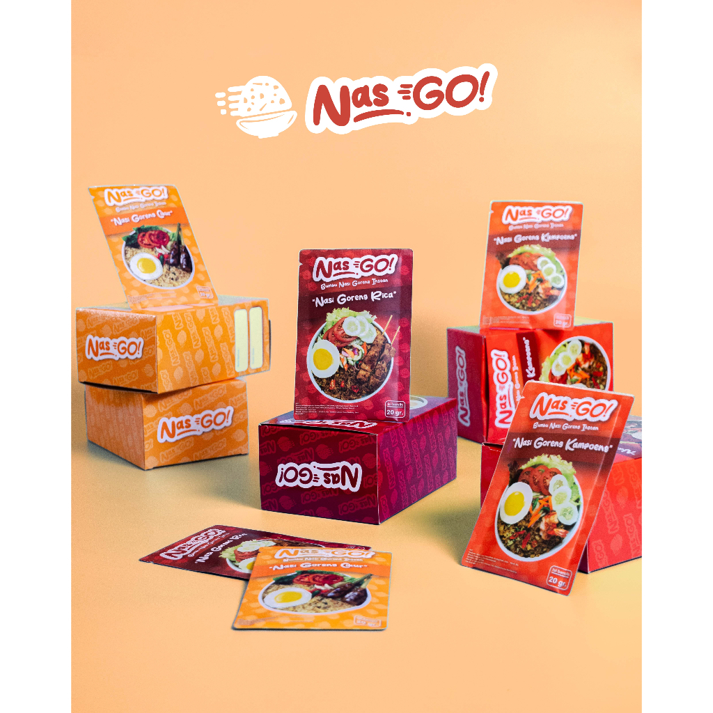 

NAS-GO! Bumbu Nasi Goreng Instan - 1 Box (10 Sachet)