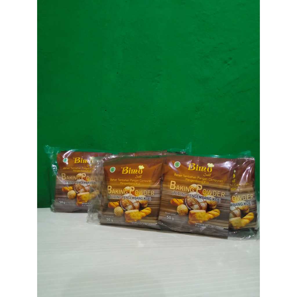 

BAKING POWDER 10 PCS X 50 GRAM BUBUK PENGEMBANG