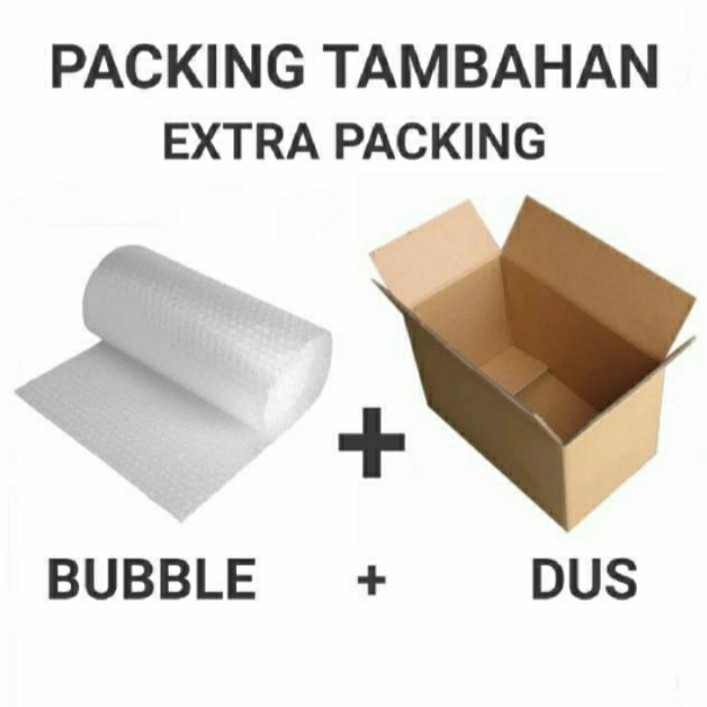 

Extra Bubble wrap dan Kardus tambahan