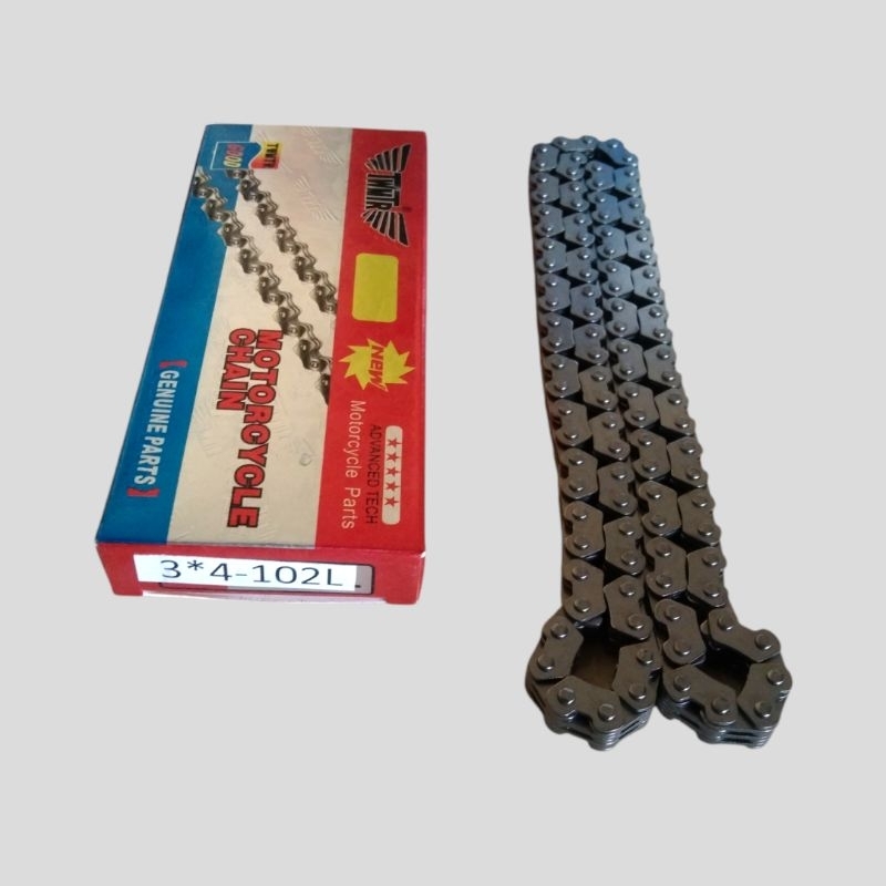 rantai kamprat 3*4-102L motor roda tiga- separepart motor roda tiga