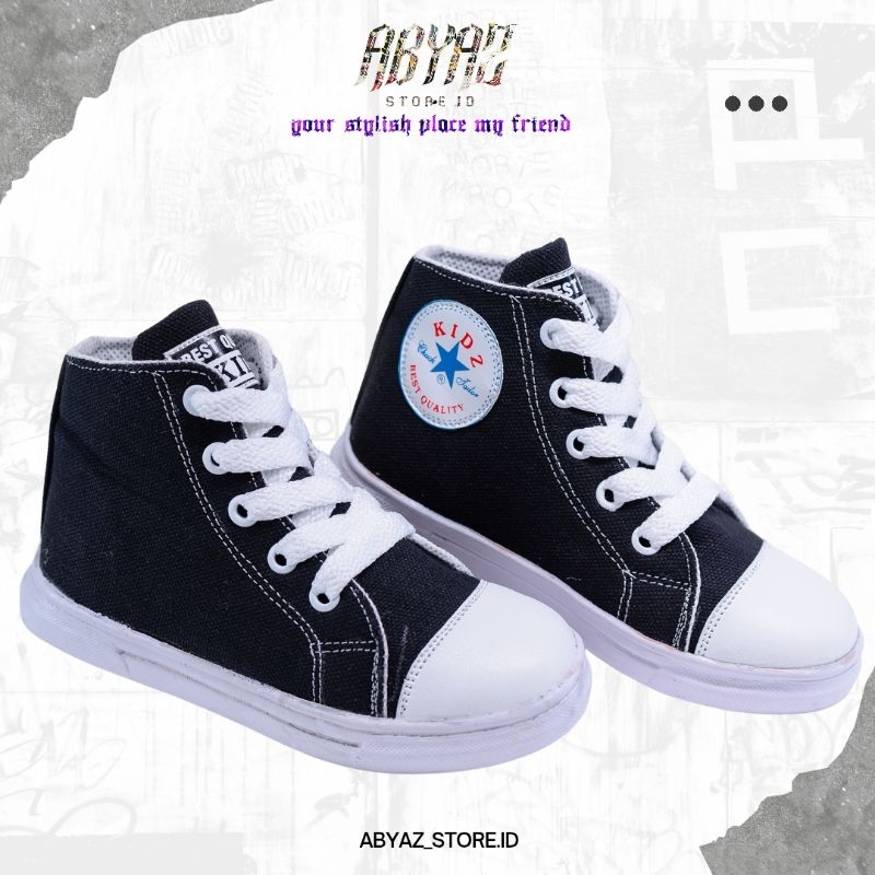 SEPATU CONVERS3 ANAK BOTT CASUAL /SEPATU SNEAKERS ANAK MODEL TINGGI / SEPATU ANAK LAKI-LAKI PEREMPUA
