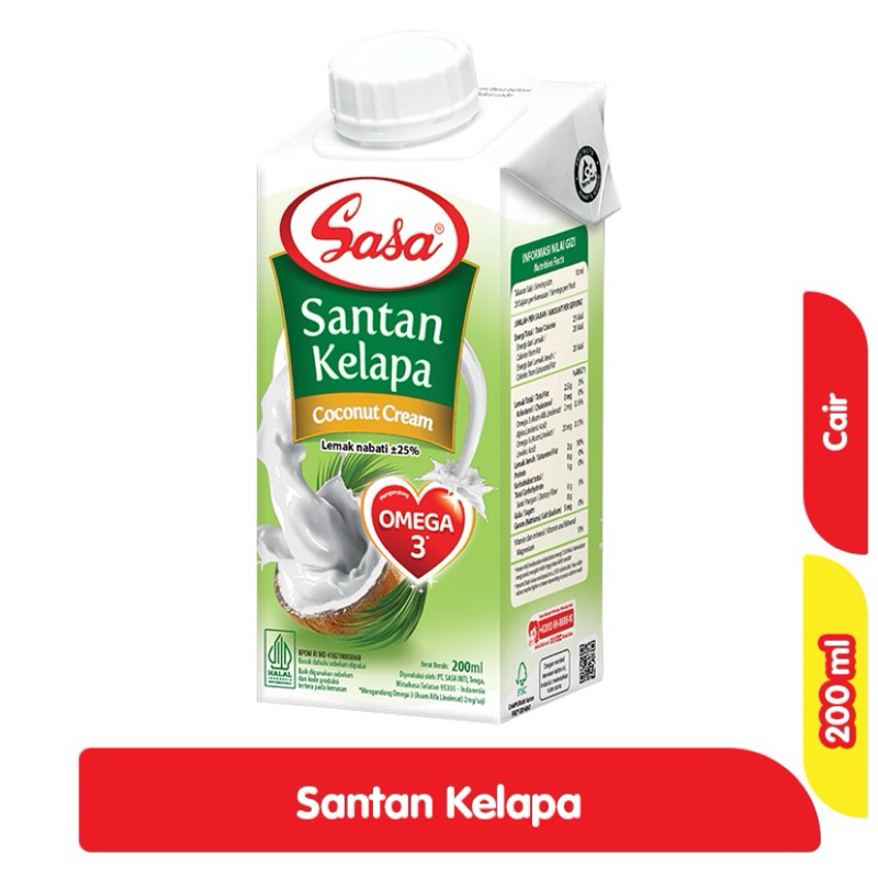 

Sasa Santan Kelapa Cair 200 ml