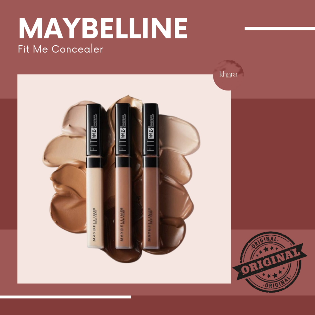 Concelear Maybelline Fit Me Concealer 6.8ml 05 ivory ORIGINAL Corrector Correcting Cushion Foundatio