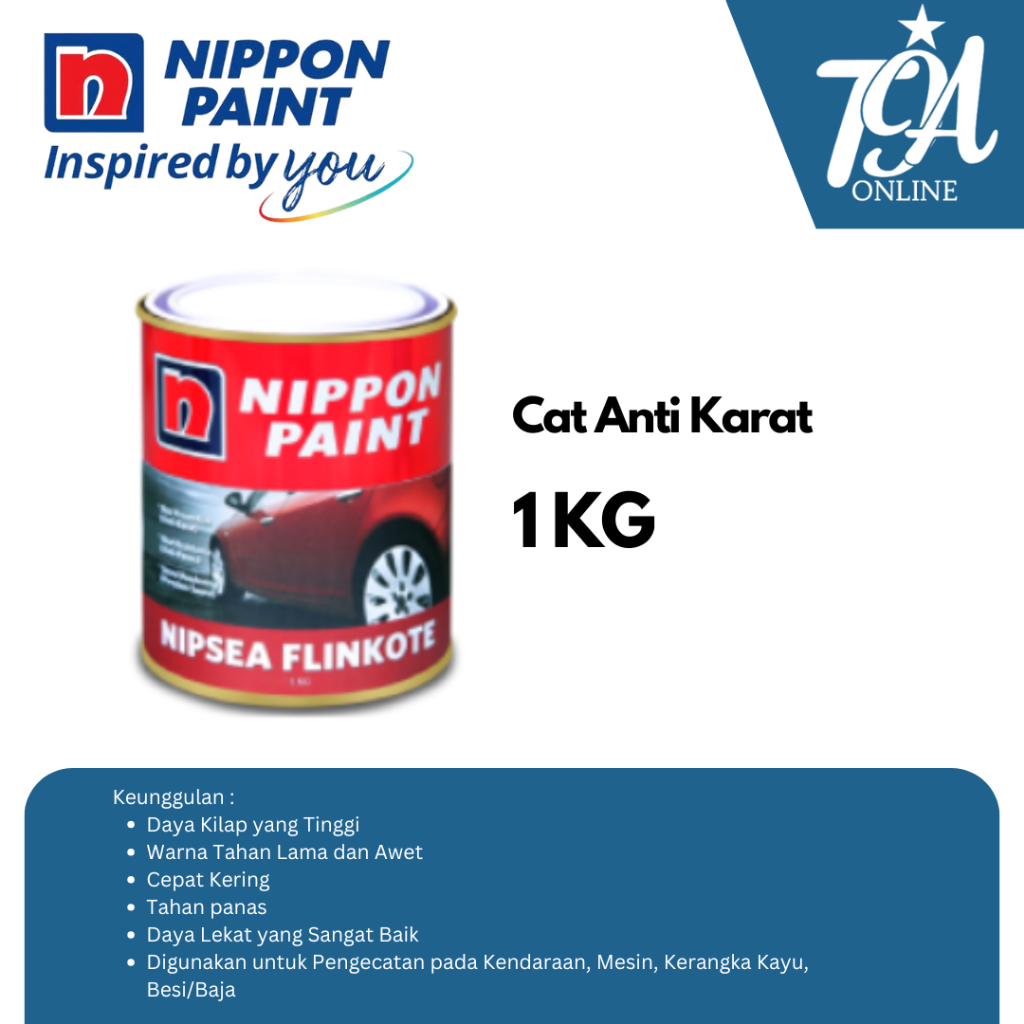 NIPPON PAINT Cat Anti Karat Nipsea Flinkote 1 KG