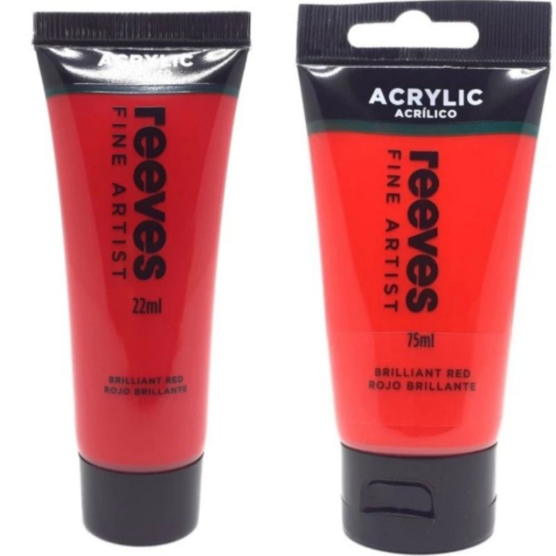 

Reeves Acrylic Colour 75ml / 22ml Brilliant Red