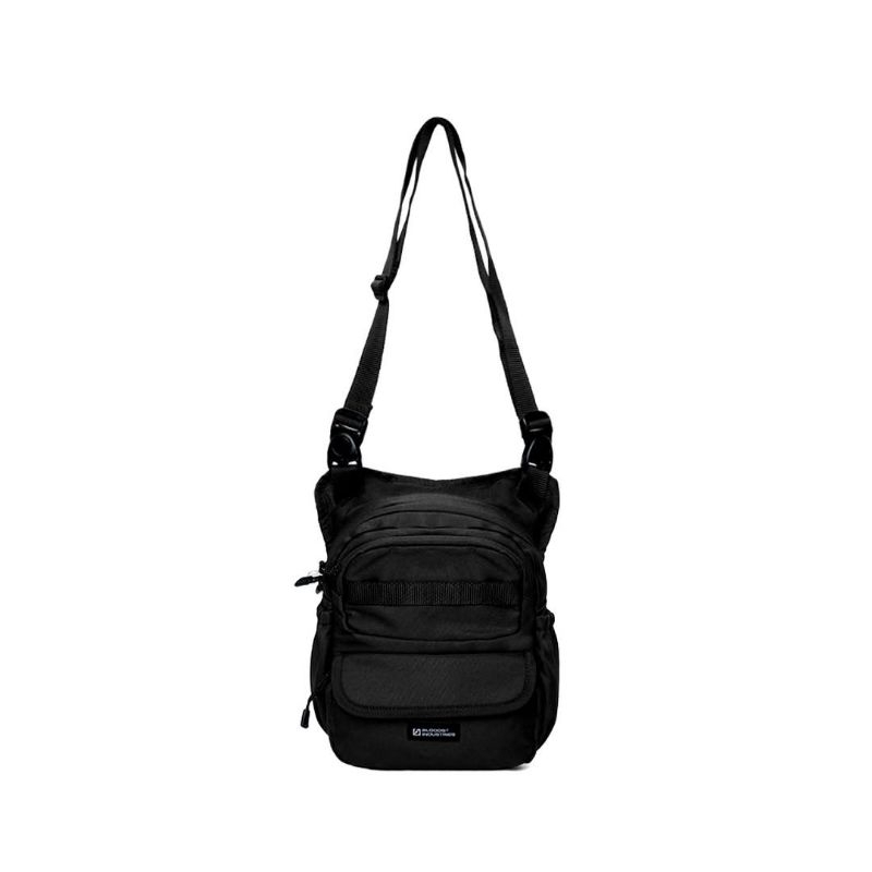 TAS SELEMPANG WAISTBAG BLOODS BLACK S ORIGINAL.