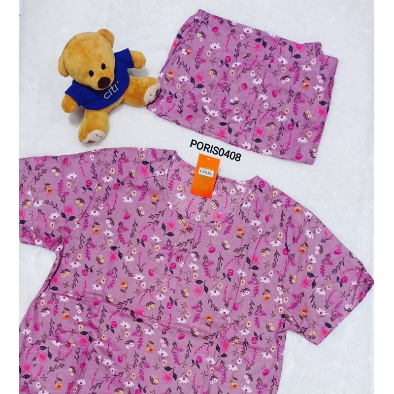 Baju Tidur HOKI CP XXL JUMBO katun wanita (Luna Flower)