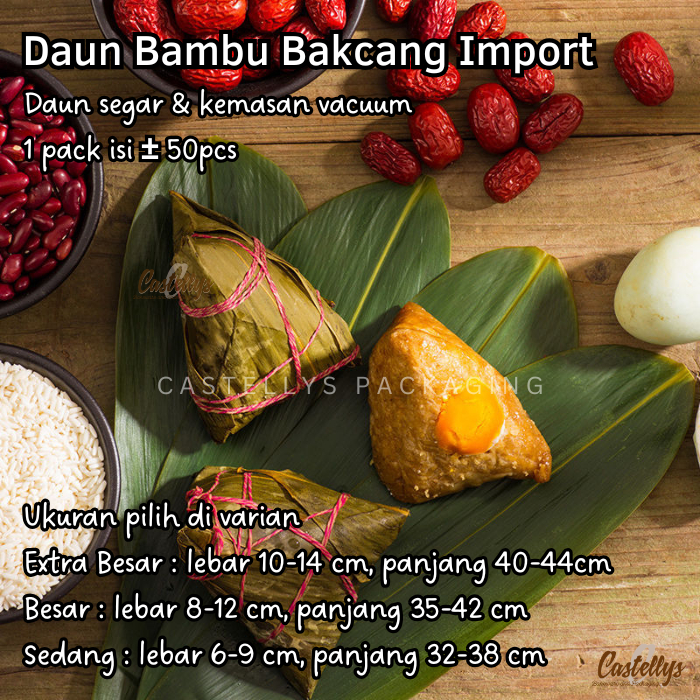 

Daun Bambu Segar Fresh Import Premium Pack Vacuum untuk Bakcang Zongzi