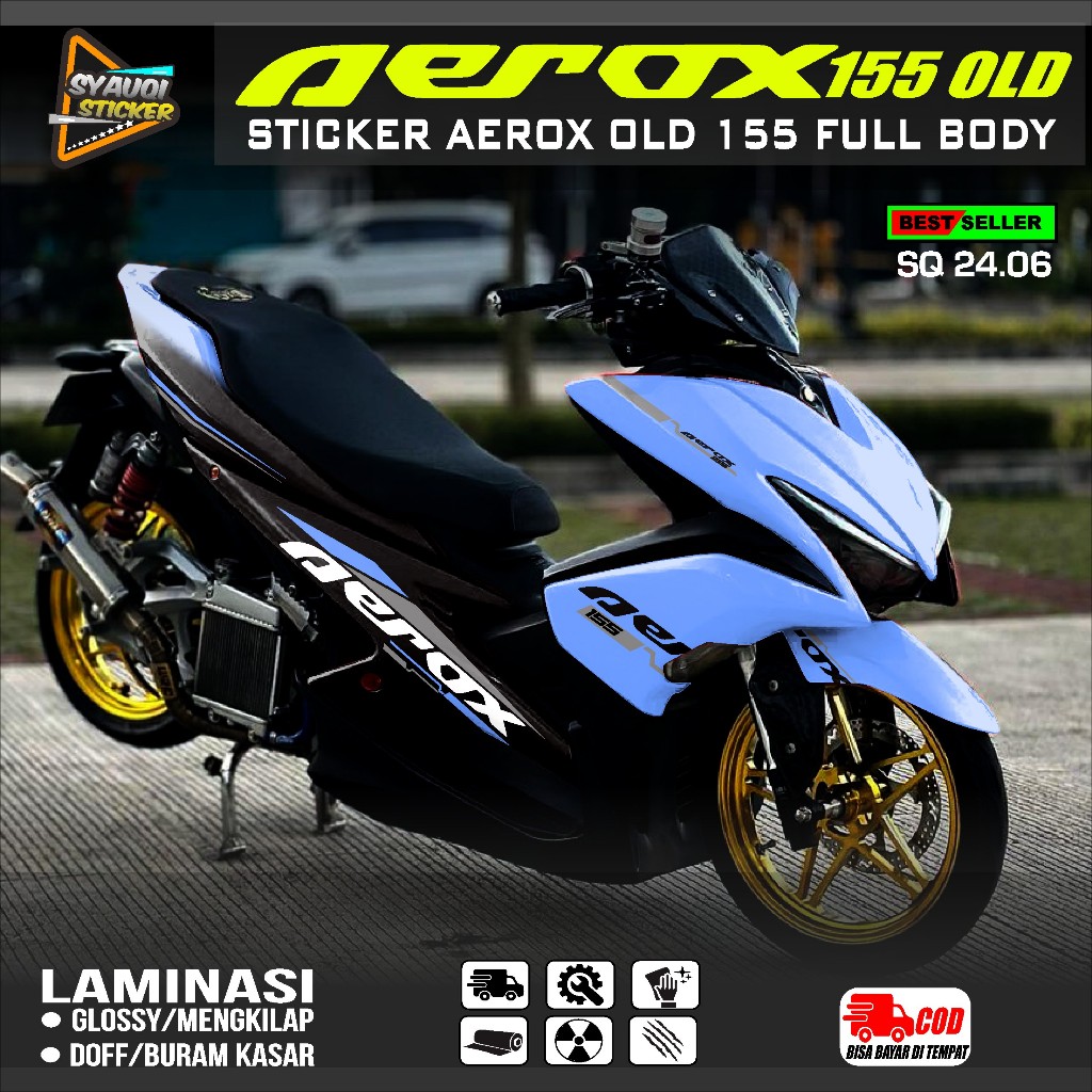(COD) Decal AEROX 155 Full Body - Sticker Decal Aerox 155 Old Full Body Decal Sticker Aerox 155 Full
