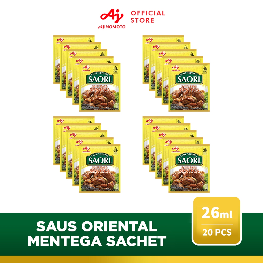 

SAORI® Saus Mentega Oriental Sachet 26 ml (20 pcs)