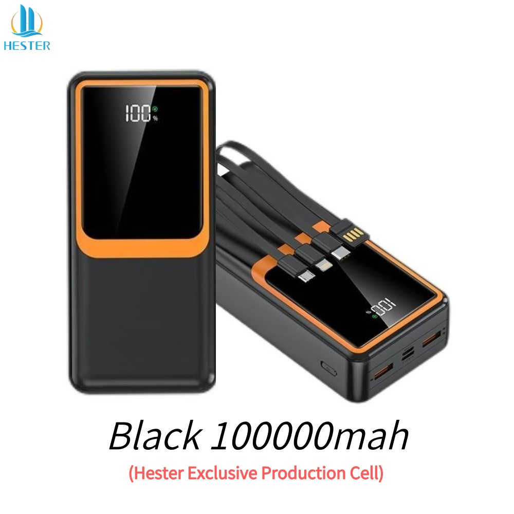 Hester powerbank 66W fast charging power bank 100000mah powerbank fast charging power bank fast char