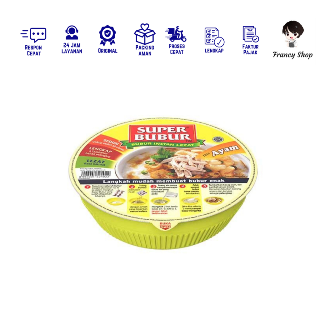 

Super Bubur Cup Ayam 64 Gr
