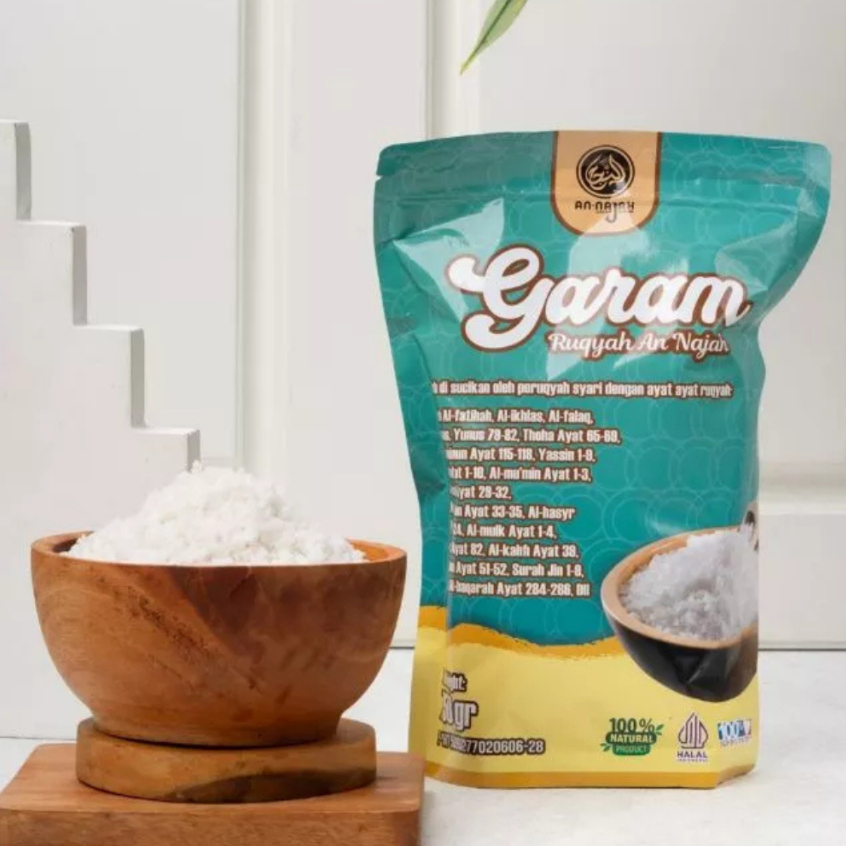

[ Promo Spesial Kemasan 750 g ] Garam Ruqyah Annajah 100% Original Syekh Ali Jaber | Pembuka Aura Rezeki Karir Usaha Siap Pakai