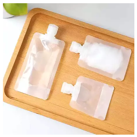 JM Travel Pouch Serbaguna Reusable Pouch Bag Refill Pouch Shower Gell Fliptop Travel Pouch