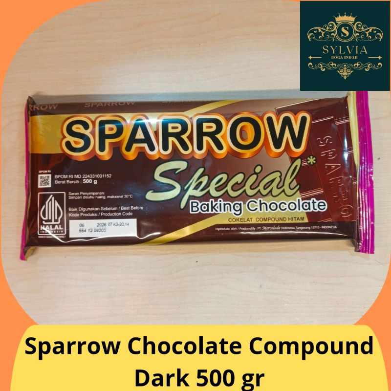 

Coklat Batang Sparrow Dark Chocolate Compound 500 gr