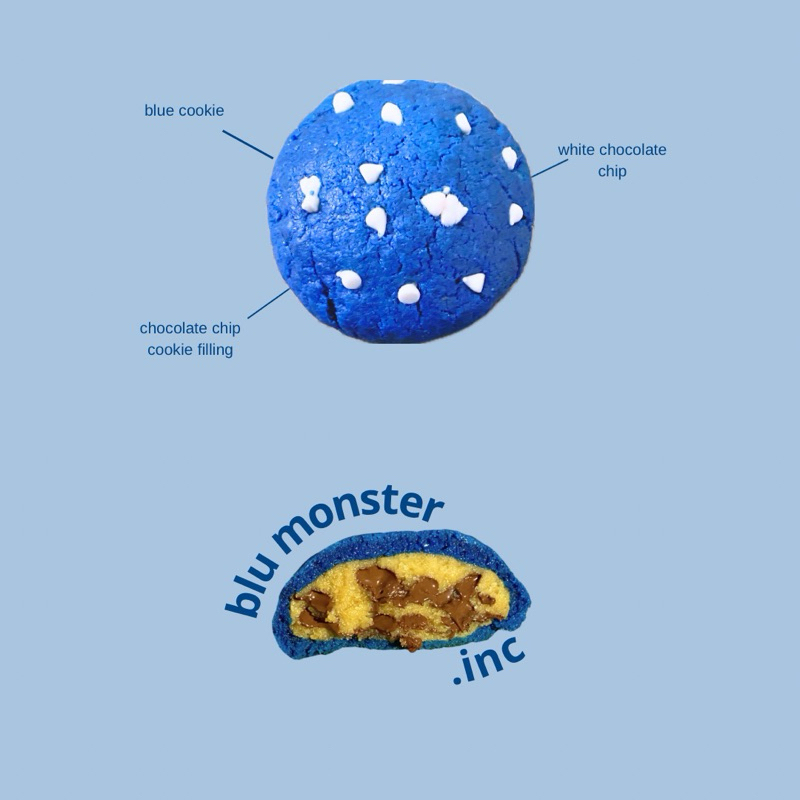 

blue monster cookie -sweetnhug