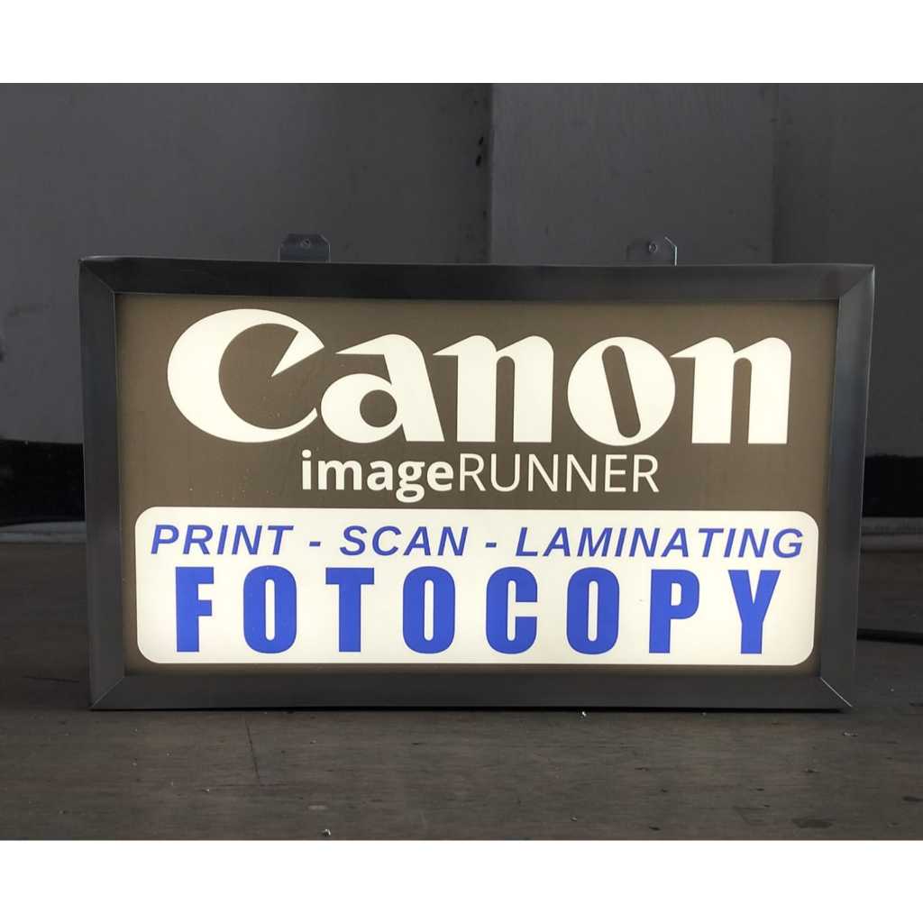 [PROMO] SATU HARI JADI NEON BOX CUSTOM DESAIN DUA SISI NYALA DEPAN BELAKANG