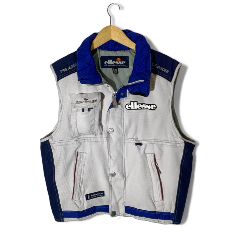 Ellesse France Ski team Vest Vintage Authentic Original