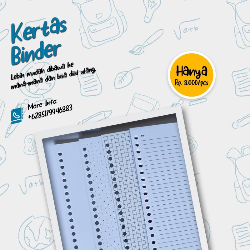 

KERTAS BINDER A5