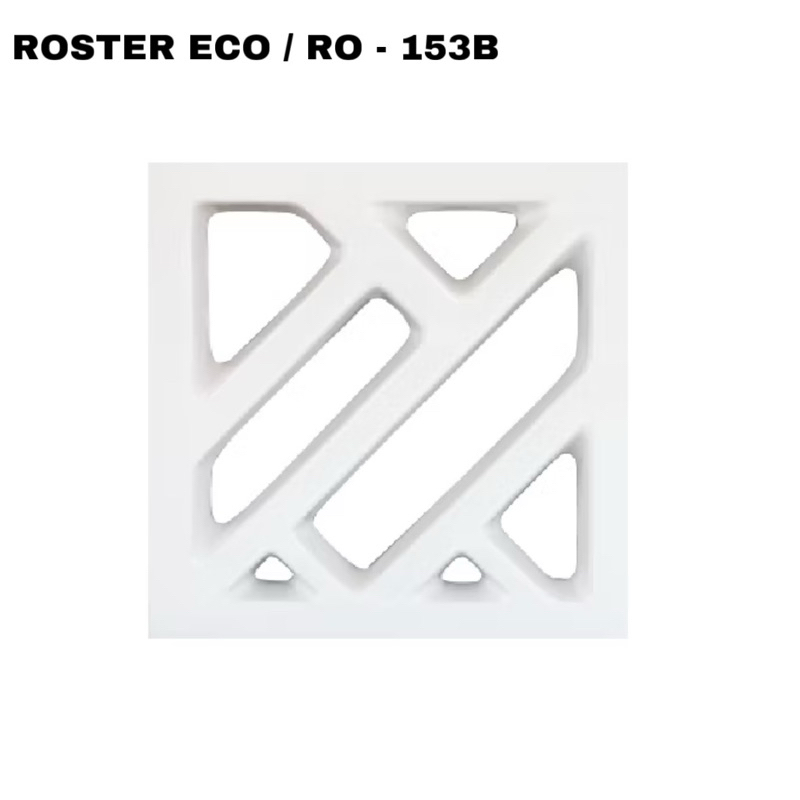 Roster / Keramik Trisensa / Keramik Lubang Angin Motif ECO 20x20 cm RO 153 B - Putih