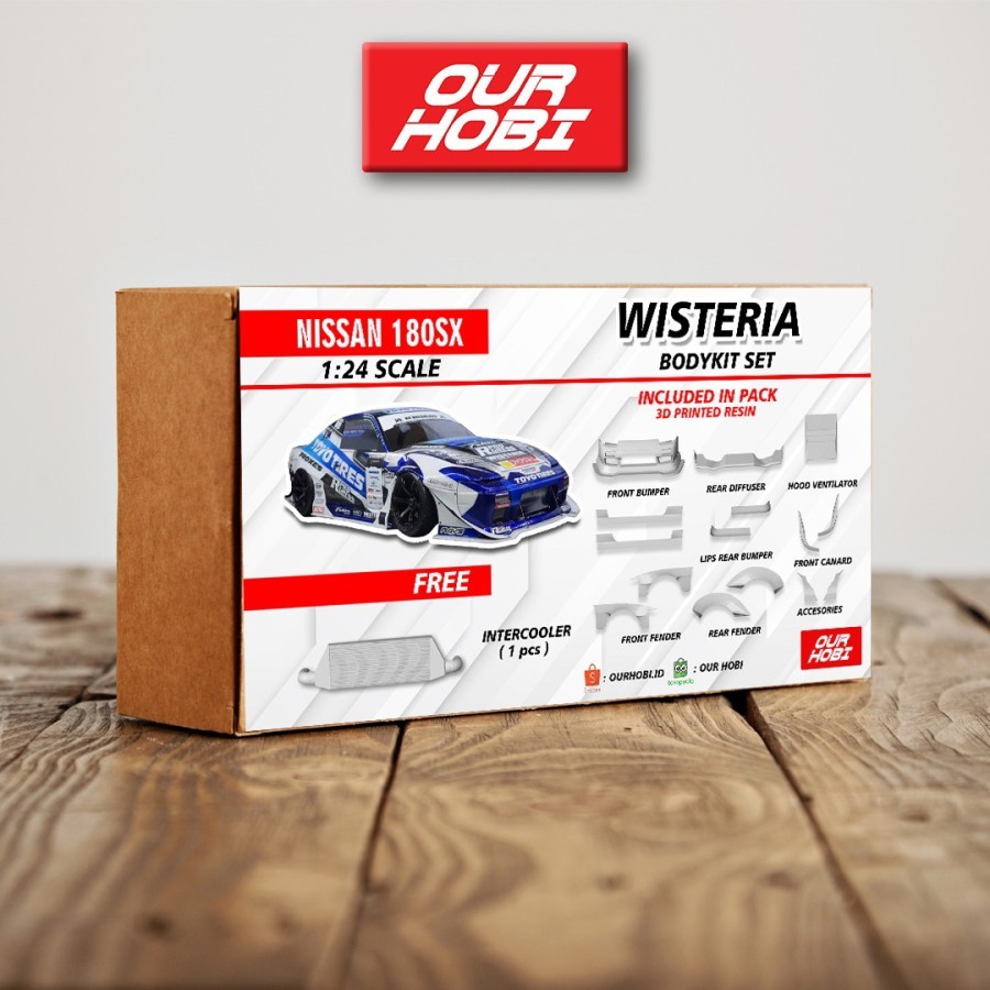 Body Kit Transkit Model Kit Fujimi Nissan 180SX Wisteria 1/24 Rc Drift
