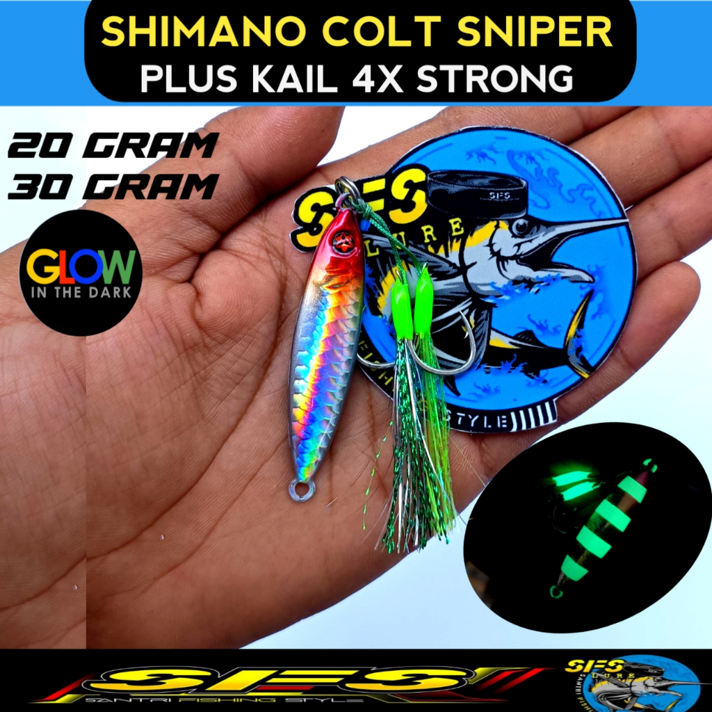 Metal jig plus kail metal jig plus assist hook metal jig 30gram metal jig 20gram micro jig umpan pan