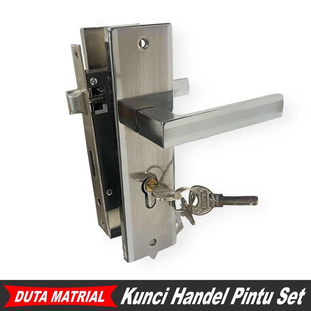 ATS PRO Kunci Pintu Rumah Set UK 15 CM / Handle Hendel Handel Pintu Set Komplit Ukuran Kecil / Kunci