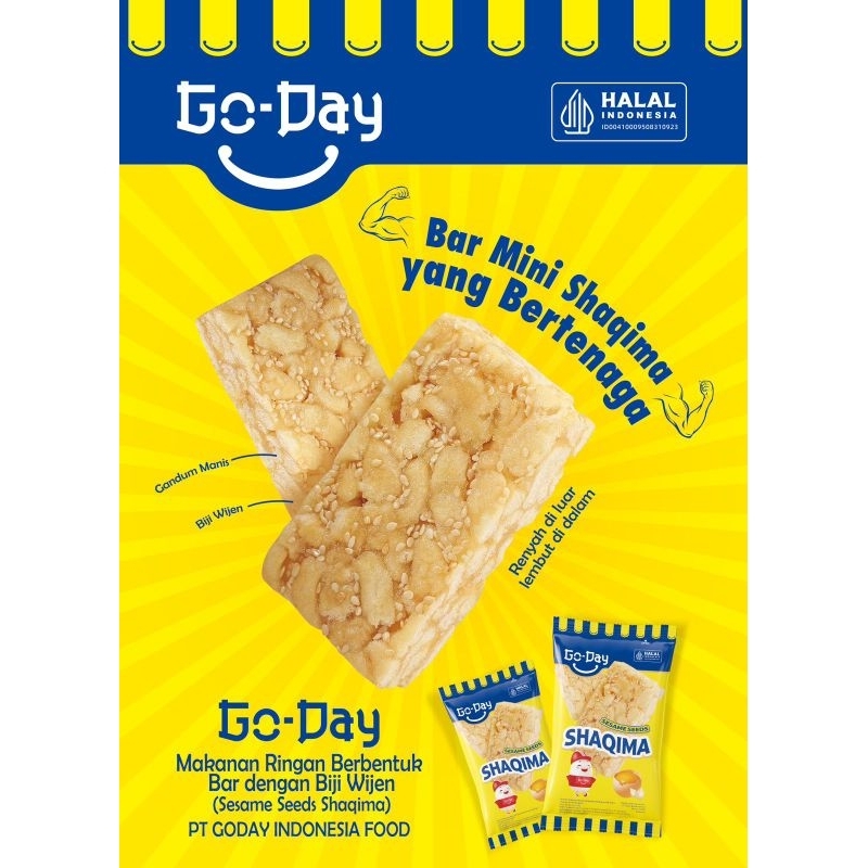 

Go Day Shaqima Sesame Seeds 28 g / Shaqima Snack biji wijen
