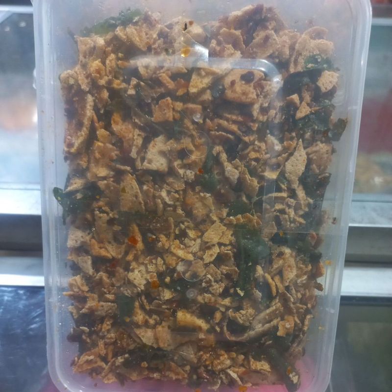 

Remukan/Ancuran Basreng Daun Bawang