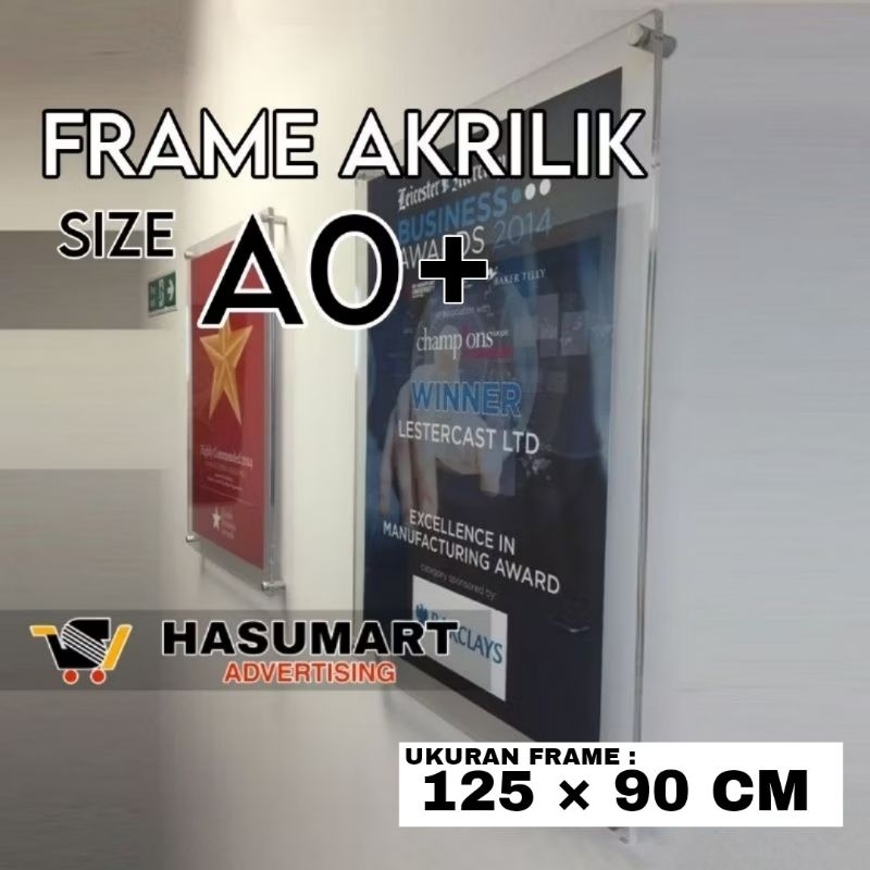 Frame A0+ Akrilik (Frame Poster, Brosur, Sertifikat) Bingkai Akrilik