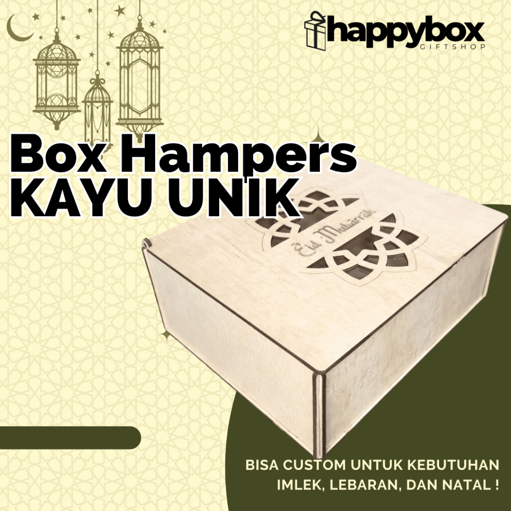 

Box Hampers Lebaran, Kayu Unik Bisa Custom