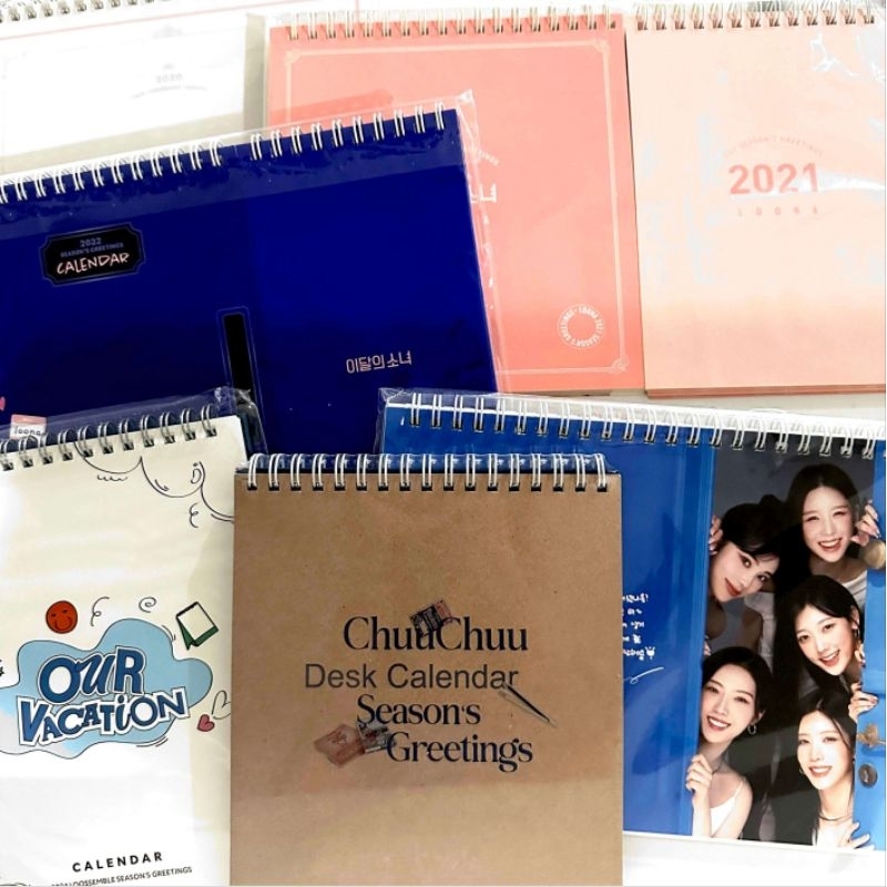 loona season's greetings calendars ☆ loossemble artms chuu sg20 sg21 sg22 sg24 calendar memo set