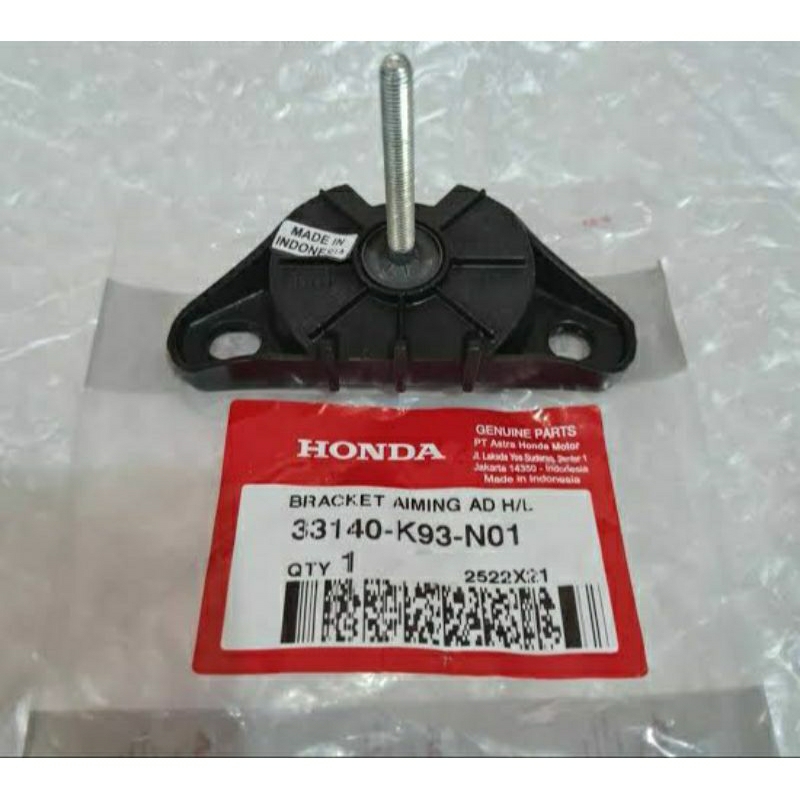 33140-K93-N01 baut setelan dudukan reflektor lampu depan head lamp honda SCOOPY FI 2017-2020 ring 12