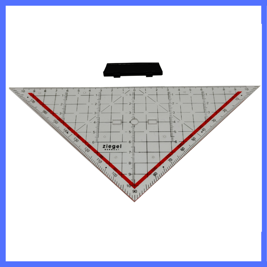 

Mistar Penggaris Segitiga Pegangan 32 cm Ziegel Template Triangle Ruler