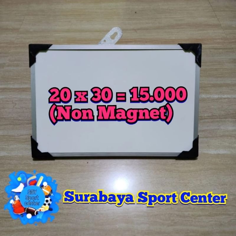 

Papan Tulis Gantung 2 Sisi / White Board Dan / Papan Tulis Kapur Ukuran 20 X 30 CM (Non Magnet)
